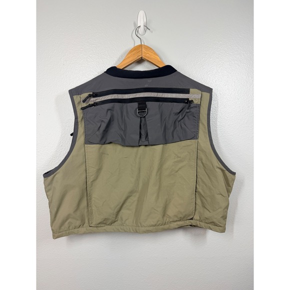 SPORTS AFIELD Fishing Vest Multi Pocket Tan Grey XXL Mens Utility Outdoor - Picture 2 of 11